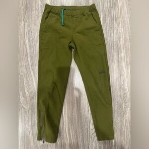 REI Boy’s Green Fleece Pants | Size M (10-12)